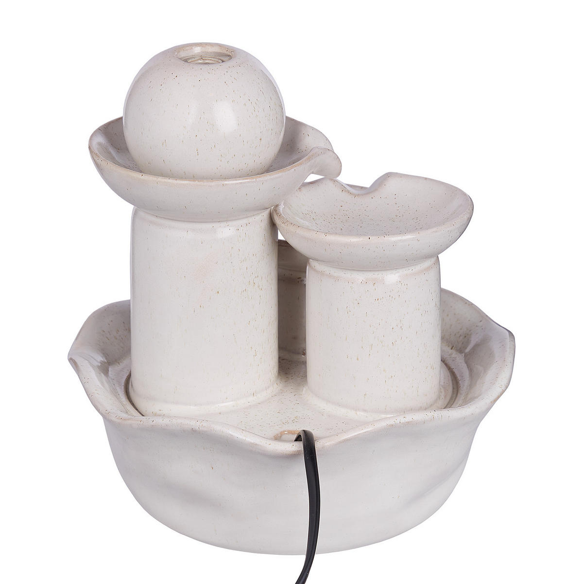 TISCHBRUNNEN Balance - Beige, Keramik (21/24/21cm) - Butlers