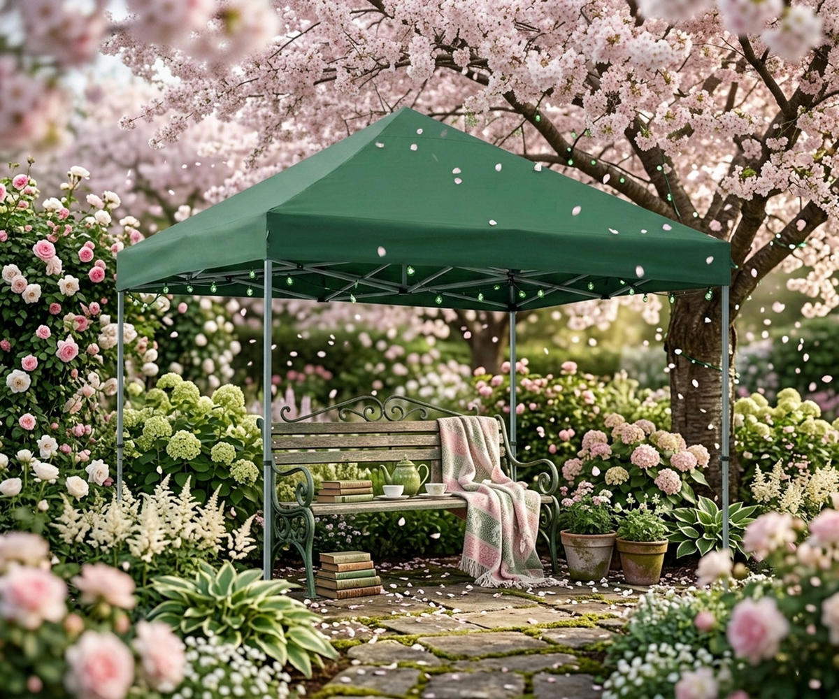 ERSATZDACH für Pavillon 3x3m, Pavillondach Toro, Wasserdicht, Farbe: Grün - Grün, Kunststoff (300/0.3/300cm) - TPFGarden