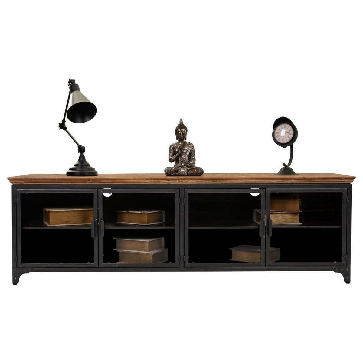 SIDEBOARD 161x41x51 cm - Schwarz, Metall (161/50/41cm) - Wanderlust