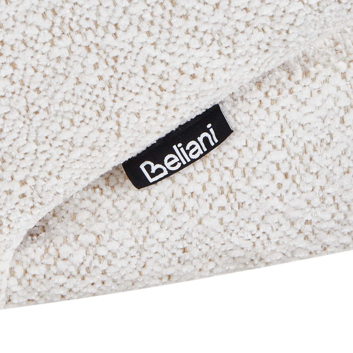 SCHAUKELSESSEL Cremeweiß Viken - Weiß/Braun, Textil (66/87/74cm) - Beliani