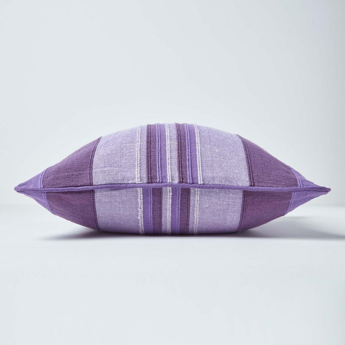 KISSENHÜLLE Morocco Stripe 60/60 cm, 100% Baumwolle - Lila, Textil (60/60cm) - Homescapes