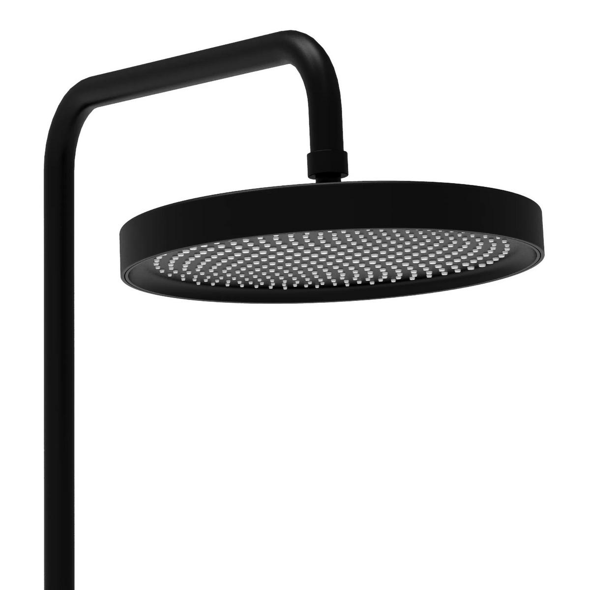 DUSCHGARNITUR Rea Creo Black - Schwarz, Metall (15.5/128/37cm) - REA