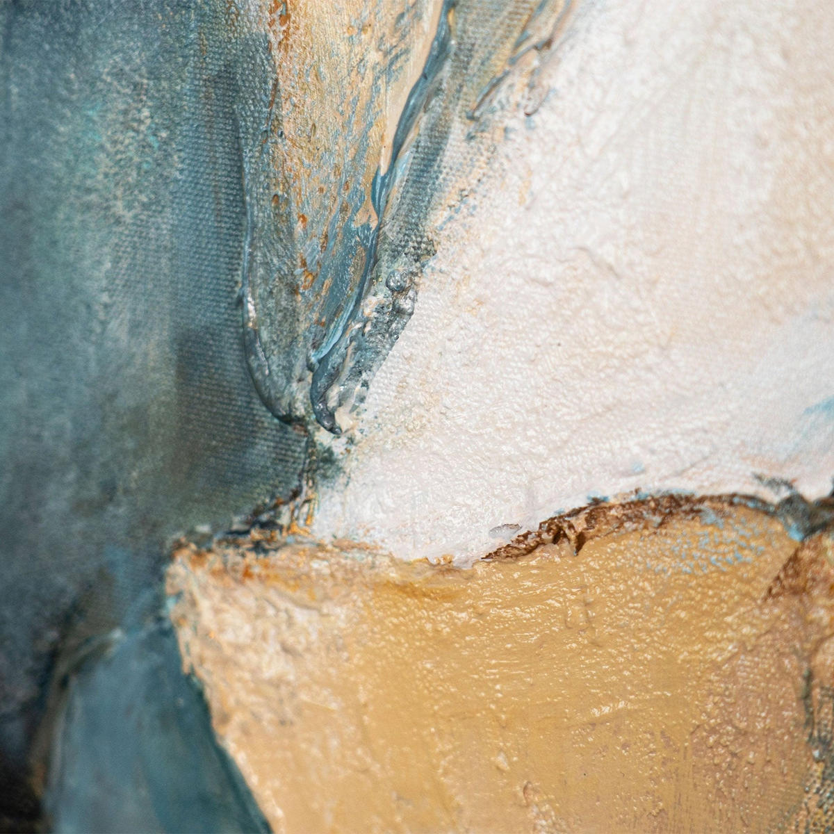 GEMÄLDE Palette des Abends Schattenfugenrahmen Eichefarben 140x100 cm - Eichefarben, Holz (140/100cm) - YS-art gallery