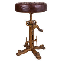 BARHOCKER aus Metall, 36x50cm - Braun, Metall (36/36/50cm) - Wanderlust