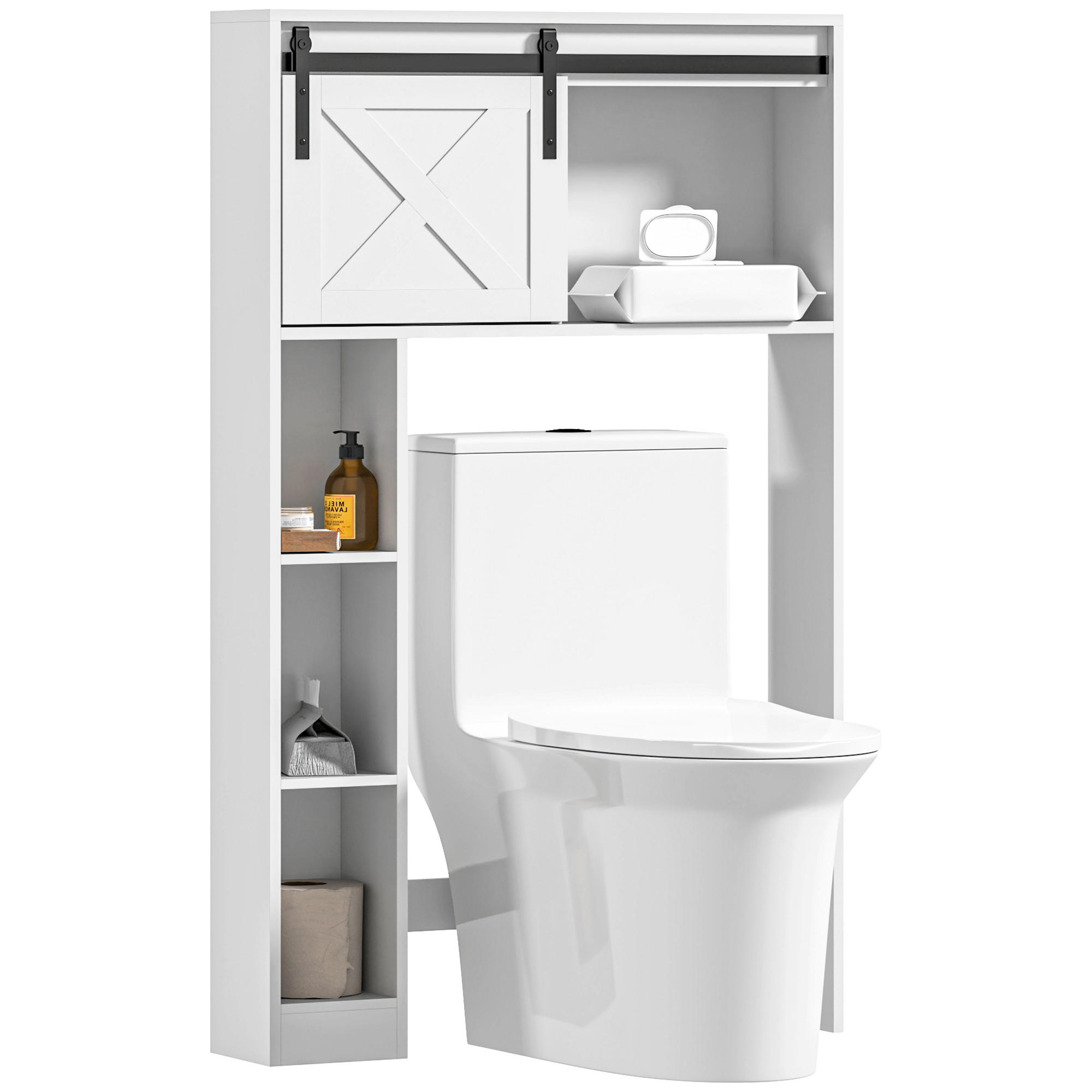 HÄNGESCHRANK Weiß 1 Stück - Weiß, Kunststoff (80/128/17cm) - GiPP