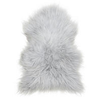 FELL Islandschaffell grau ca. 100 cm - Schwarz/Weiß, Fell (60/100cm) - Provellus