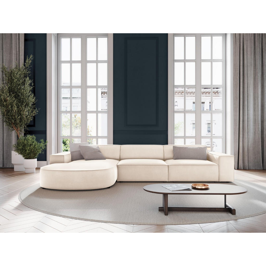 Thumbnail - Micadoni Ecksofa, Beige, Textil, 4-Sitzer, L-Form, 284x166 cm, Hergestellt in Europa, Oeko-Tex®, Wohnzimmer, Sofas & Cou...