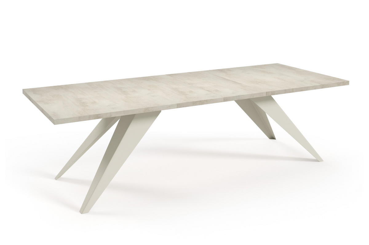 ESSTISCHE SENTO - Kaschmir/Creme, Holzwerkstoff (80/140/76cm) - Meblini