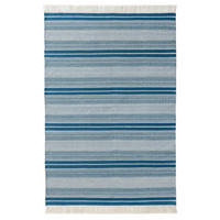 OUTDOOR-TEPPICH Siena handgewebt 200/300 cm - Petrol, Kunststoff (200/300cm) - benuta Nest