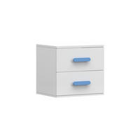 KINDER-NACHTTISCH INGE 22 55/50/44 cm Weiß/Blau - Blau/Weiß, Holzwerkstoff (55/50/44cm) - Deine Möbel 24