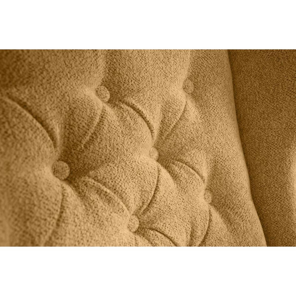 CHESTERFIELD-SESSEL Falco gelb mit Weiß Holzbeinen - Gelb/Weiß, Holz/Textil (82/102/92cm) - Beautysofa