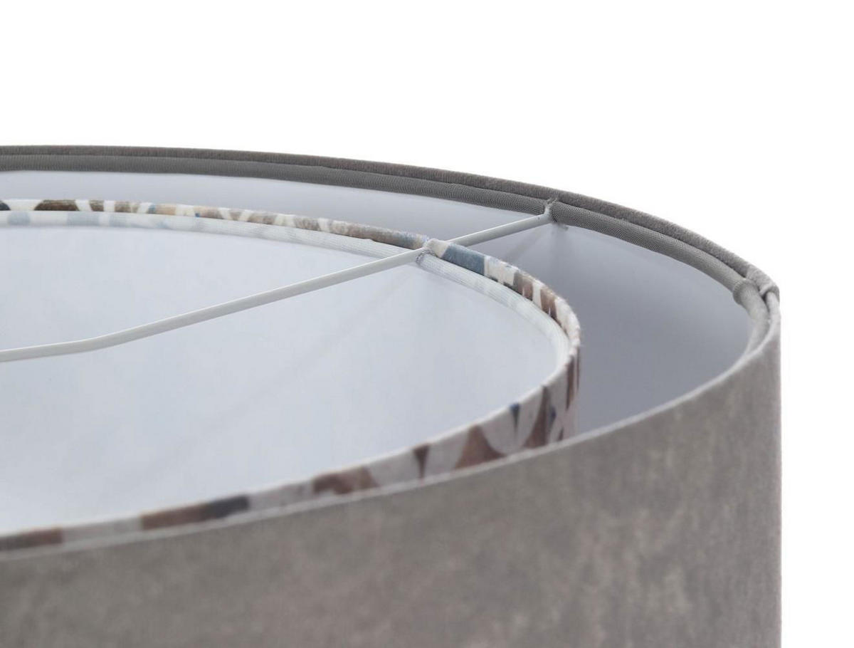 HÄNGELEUCHTE Grau 50/23 cm - Weiß, Kunststoff (50/1/23cm) - ONZENO