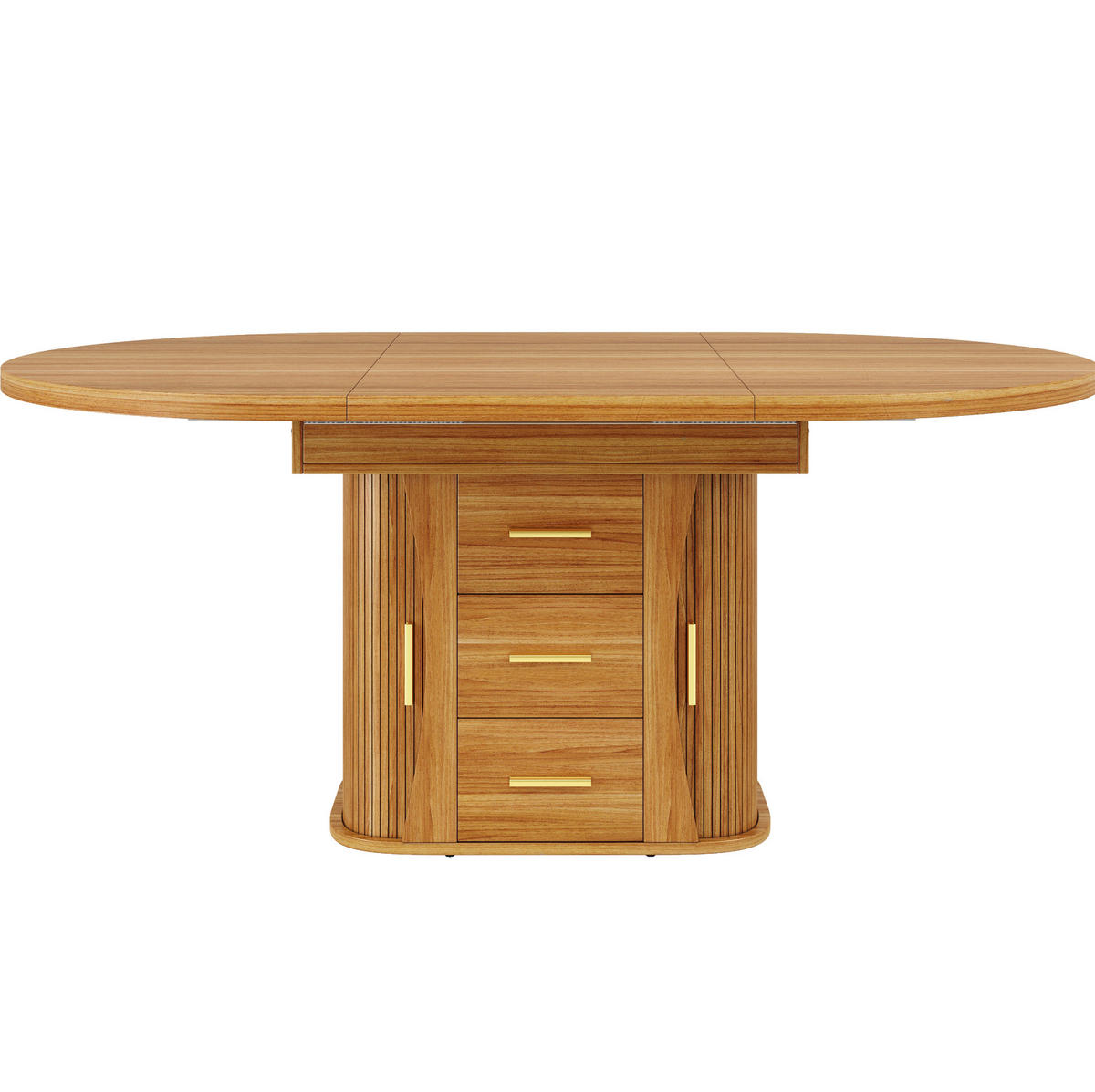 ESSTISCH 118-158/118/77 cm Walnuss aus MDF ausziehbar - Braun, Holzwerkstoff (118/118/77cm) - OKMYHOME