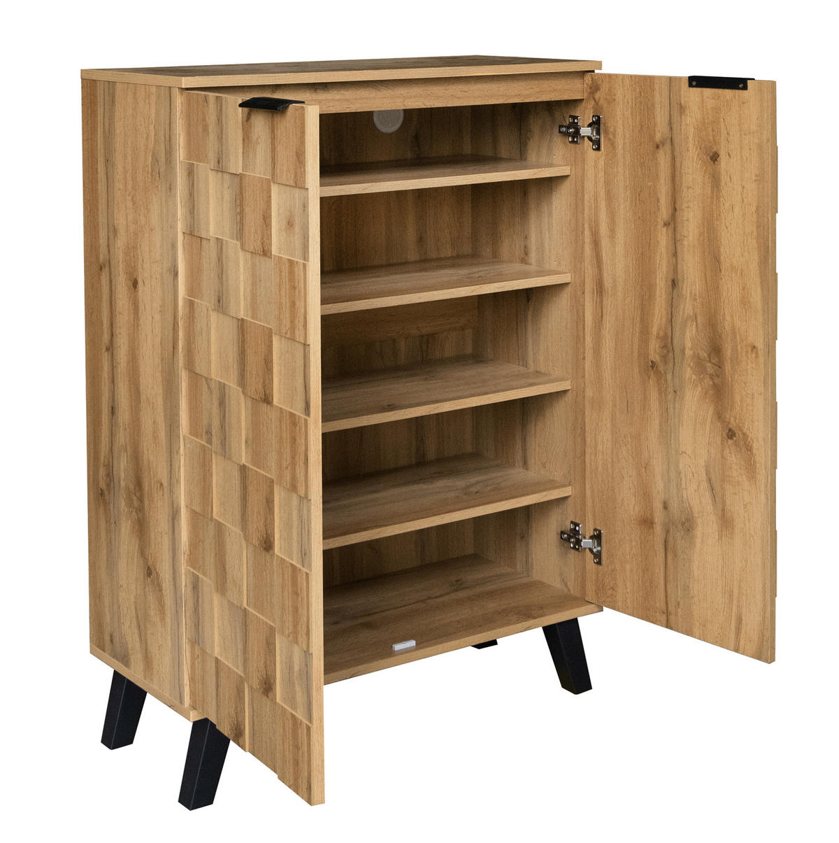 SCHUHSCHRANK 80,5/35/109,5 cm mit 5 Fächern und verstellbaren Einlegeböden aus Holzwerkstoff, Holzfarben - Naturfarben, Holzwerkstoff (80.5/109.5/35cm) - Redom