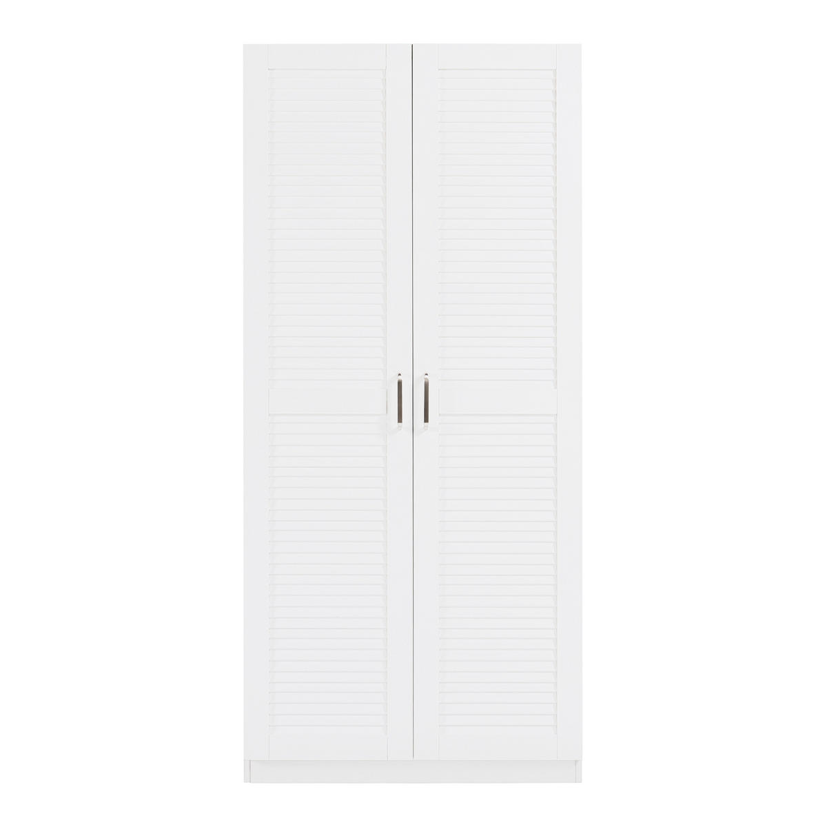 KLEIDERSCHRANK Finning - Weiß, Holzwerkstoff (80/176/52cm) - [en.casa]