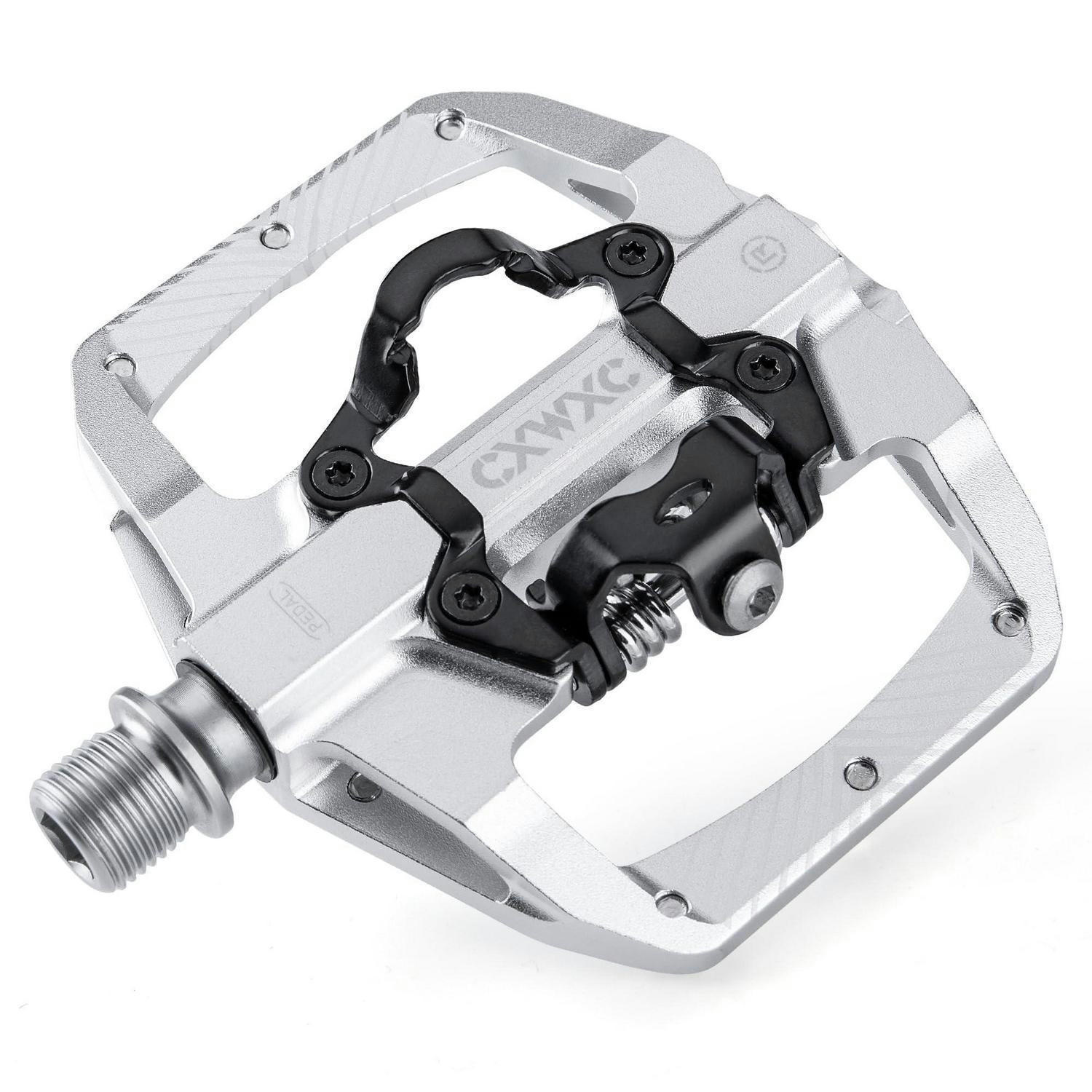 FAHRRADPEDALE mit Klickfunktion Silber - Silberfarben, Metall (10/1.5/11cm)