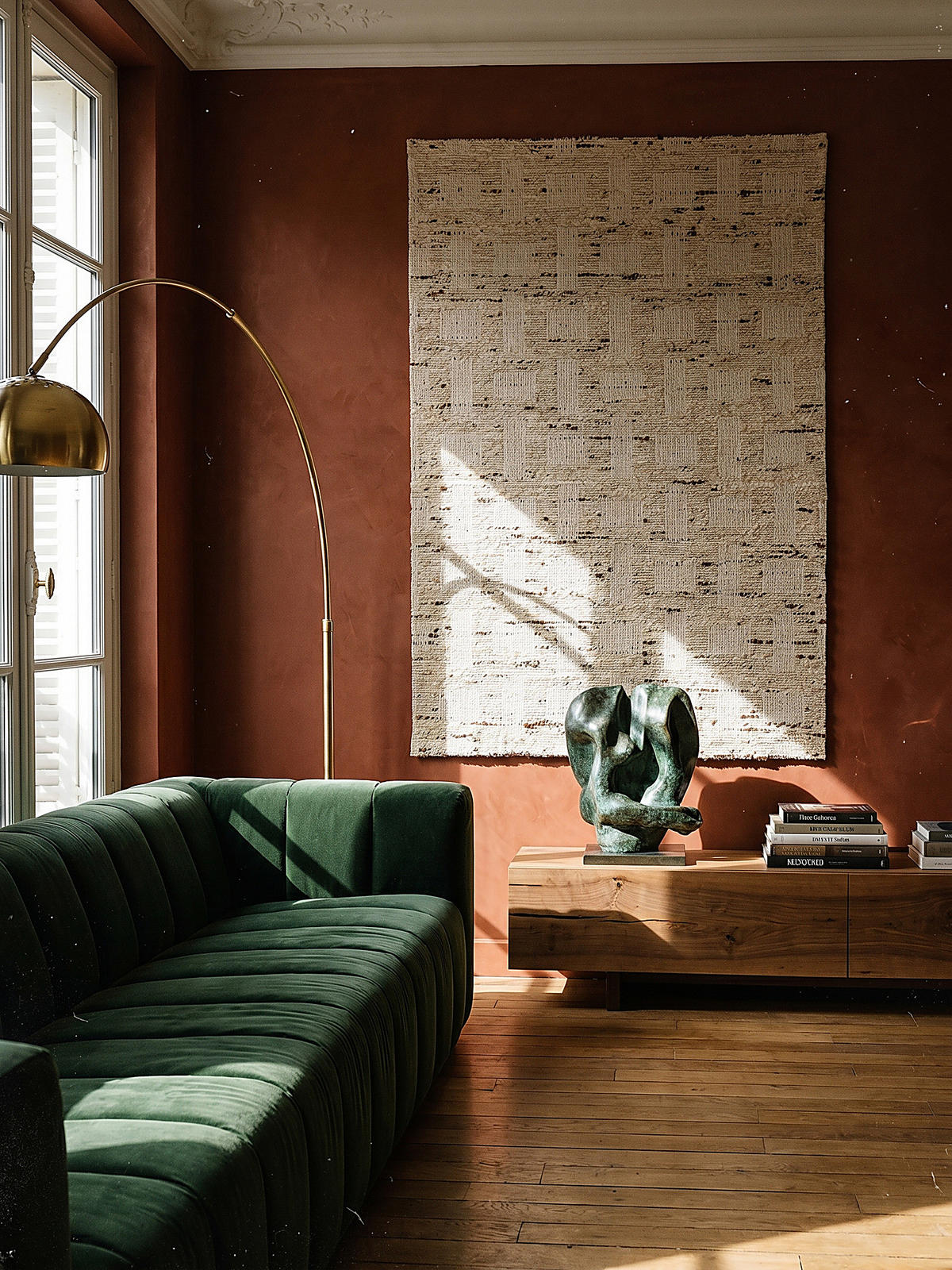 TEPPICH aus Wolle handgewebt ELIN in Natur, geometrisch, 140 x 200 cm - Beige, Textil (140/200cm) - KADIMA DESIGN