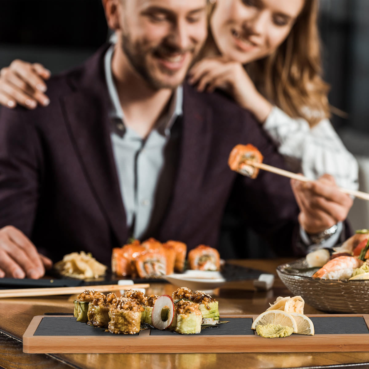 SERVIERBRETT - Hellbraun, Holz/Stein (34/1.5/12cm) - Relaxdays