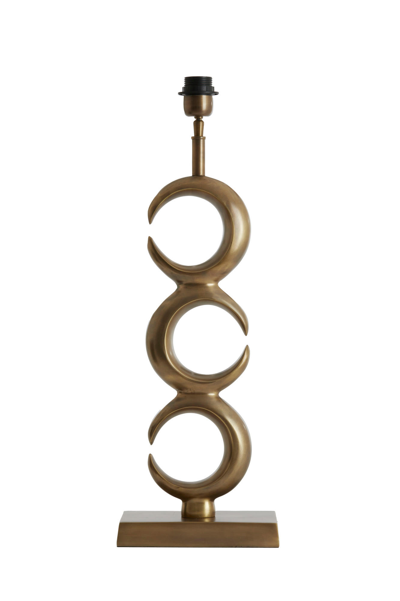 LAMPENFUSS Lune Bronze Ø22/57,5 cm - Bronzefarben, Metall (22/12/57.5cm) - Light & Living