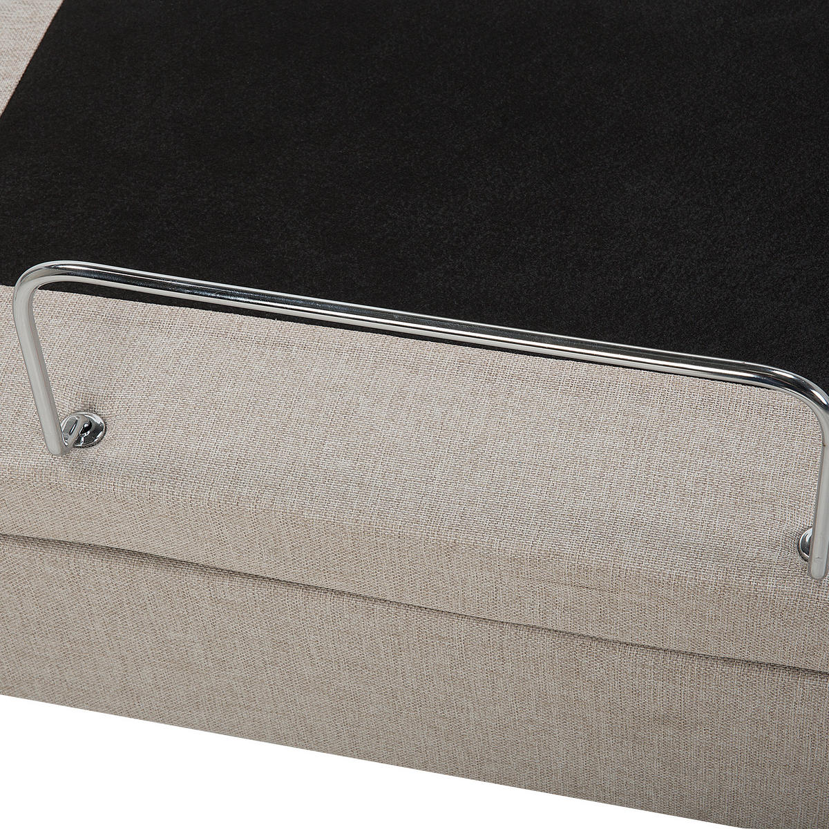 POLSTERBETT 180/200cm Beige Duke - Beige, Textil (180/200cm) - Beliani