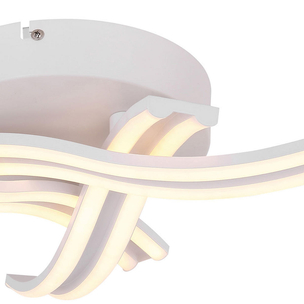 LED DECKENLEUCHTE Metall Weiß - Weiß, Metall (54/54/10cm) - Globo Lighting