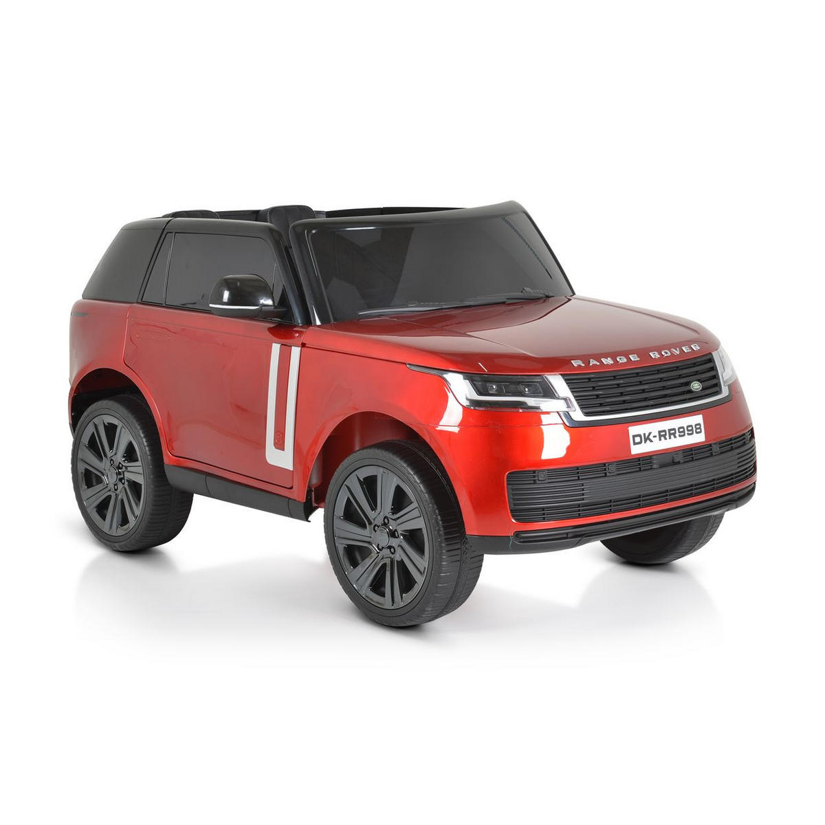 ELEKTROAUTO Range Rover rot SUV metallic Fernbedienung Gurt EVA-Reifen - Rot, Kunststoff (131/81/60cm) - Moni