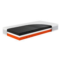 KALTSCHAUM-MATRATZE "Sleep Balance Pro", H2/H3, 80 x 200 cm, Höhe: ca. 24 cm - Weiß, Textil (80/200cm) - Hn8 Schlafsysteme