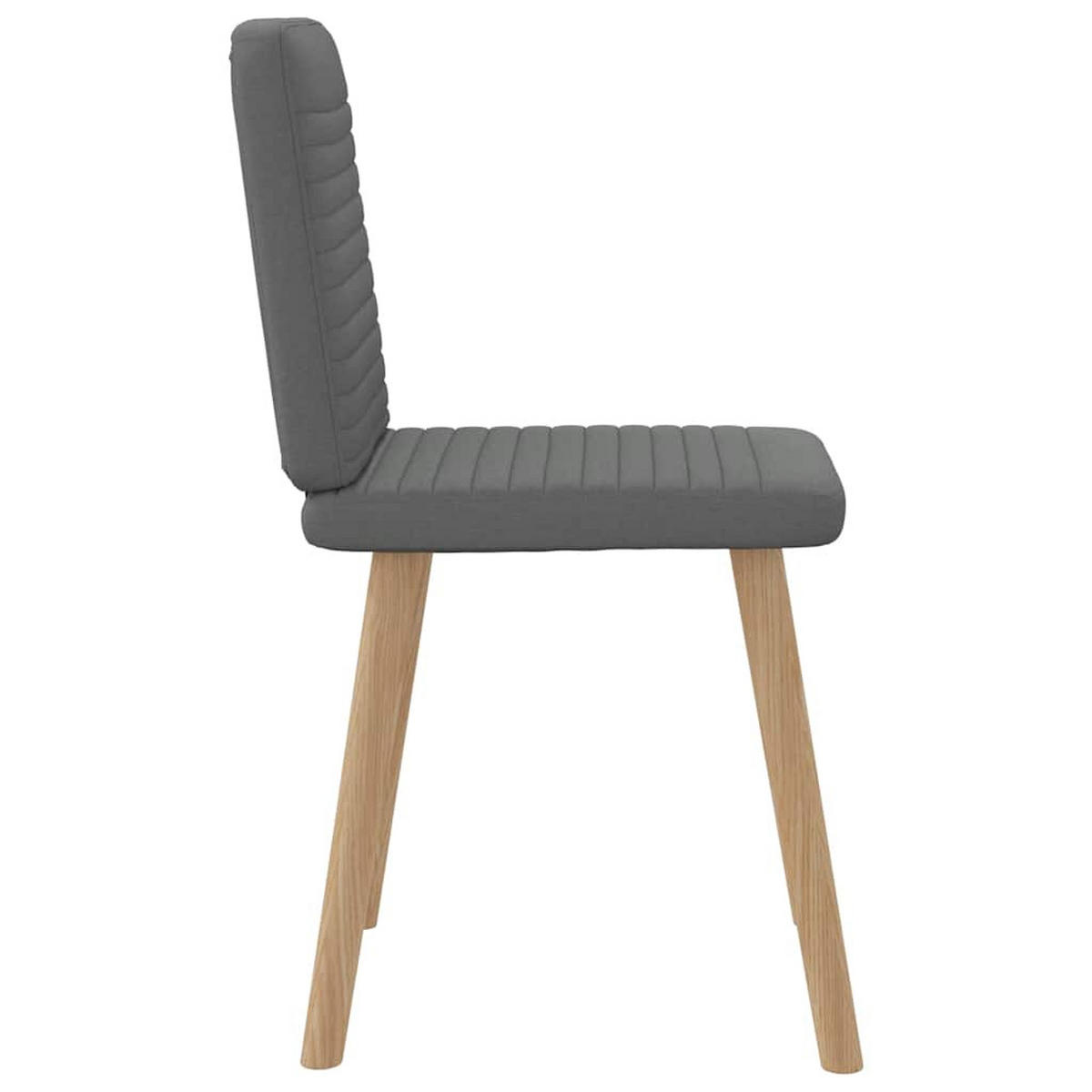 ESSZIMMERSTÜHLE 2 Stk. Dunkelgrau Stoff 45*54*86cm - Dunkelgrau, Metall (45/86/54cm) - ZMH