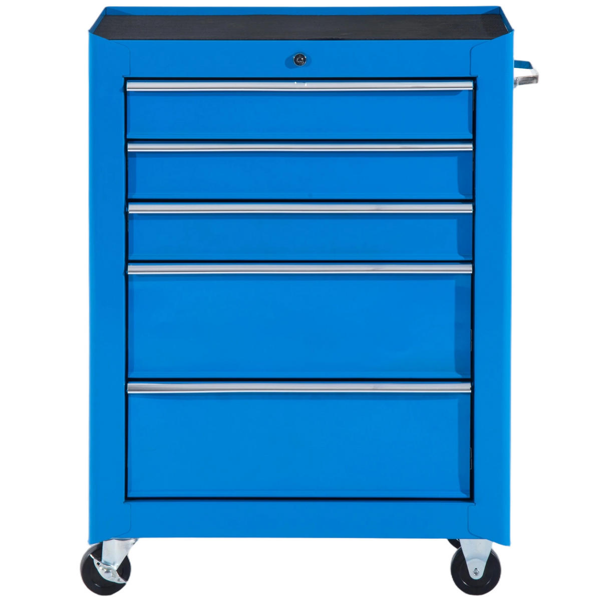WERKZEUGSCHRANK DE-10526 5 Schubladen, rollbar Blau - Blau, Metall (33/82.5/61.5cm) - ComfortXL