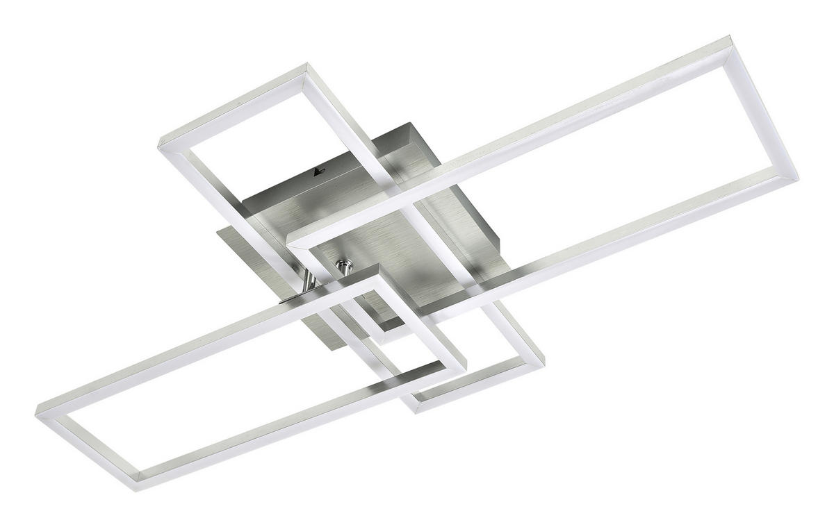 LED-DECKENLEUCHTE Mapp 64.5/35/9.5 cm - Silberfarben, Metall (35/64.5/9.5cm) - Nettlife