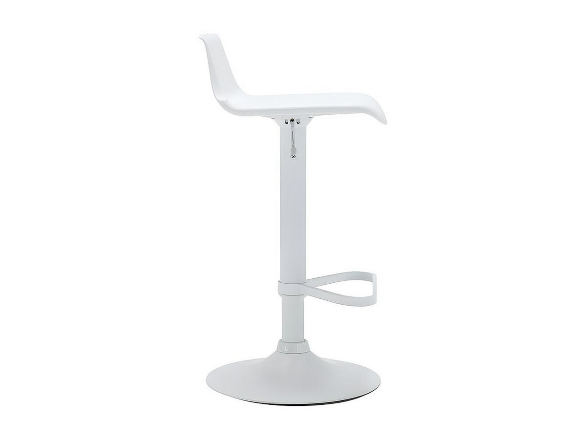 BARHOCKER höhenverstellbar - Polypropylen - Weiß - CALAS - Weiß, Kunststoff (45/95.5/45cm) - Vente-Unique