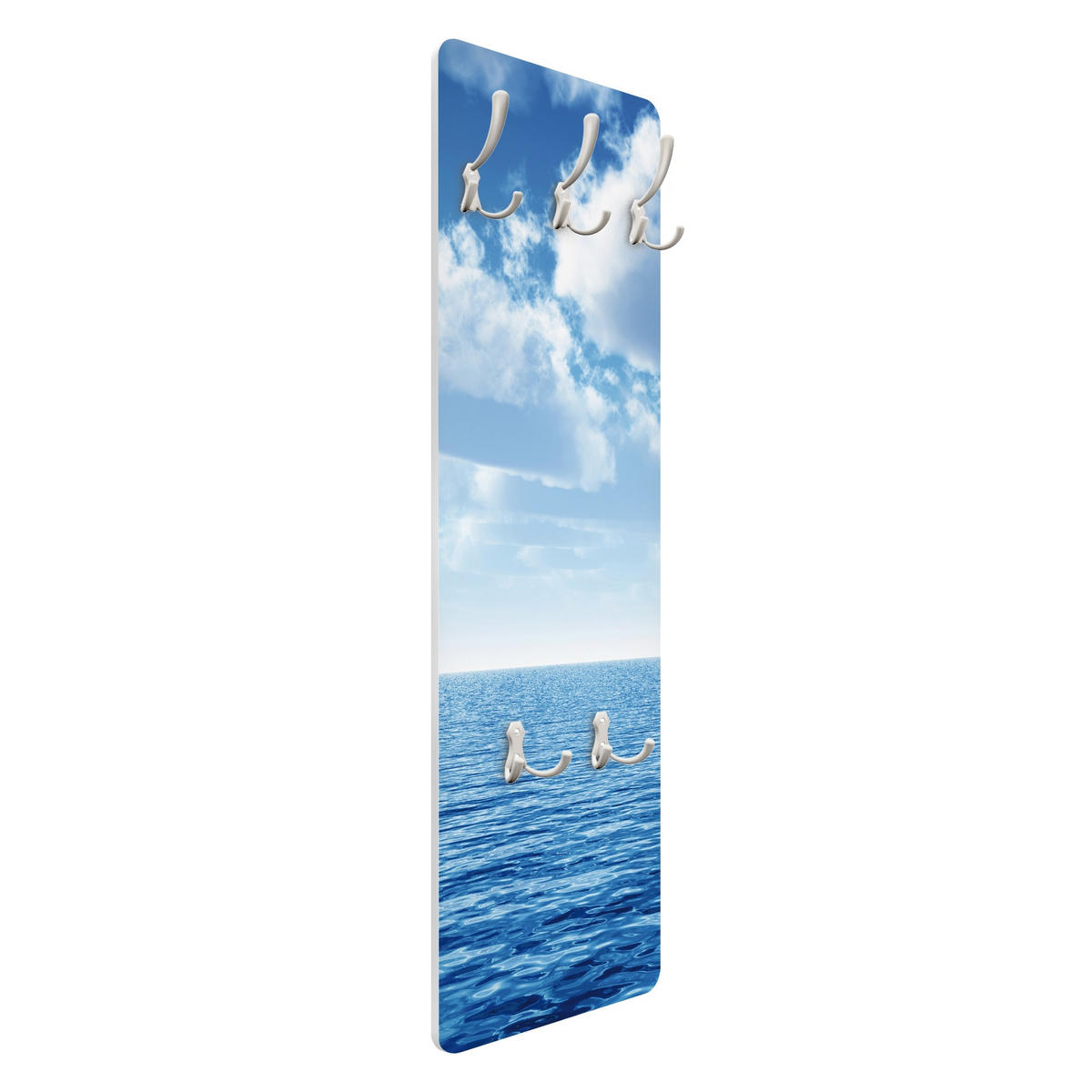 WANDGARDEROBE - Shining Ocean 34/105 cm - Blau, Holzwerkstoff (34/105/1.6cm) - Bilderwelten