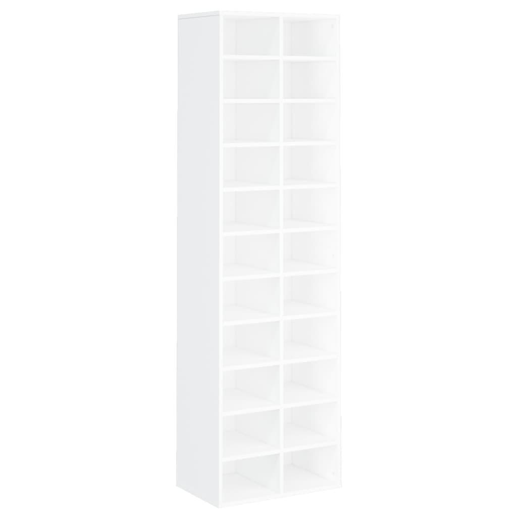 vidaXL Schuhschrank Weiß 34x183x54 cm