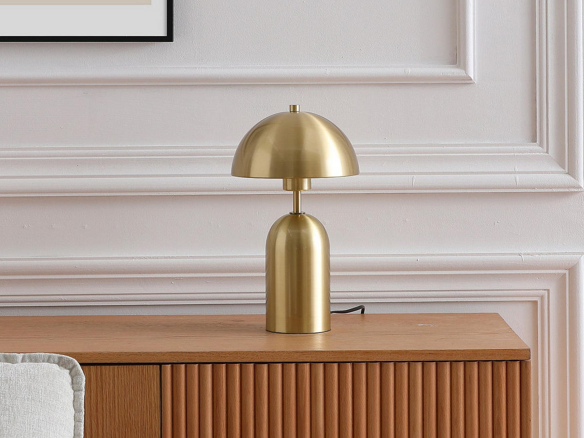 TISCHLAMPE - 20 cm x 20 cm - Metall - Goldfarben TANTA - Goldfarben, Metall (20/20/35.5cm) - Vente-Unique