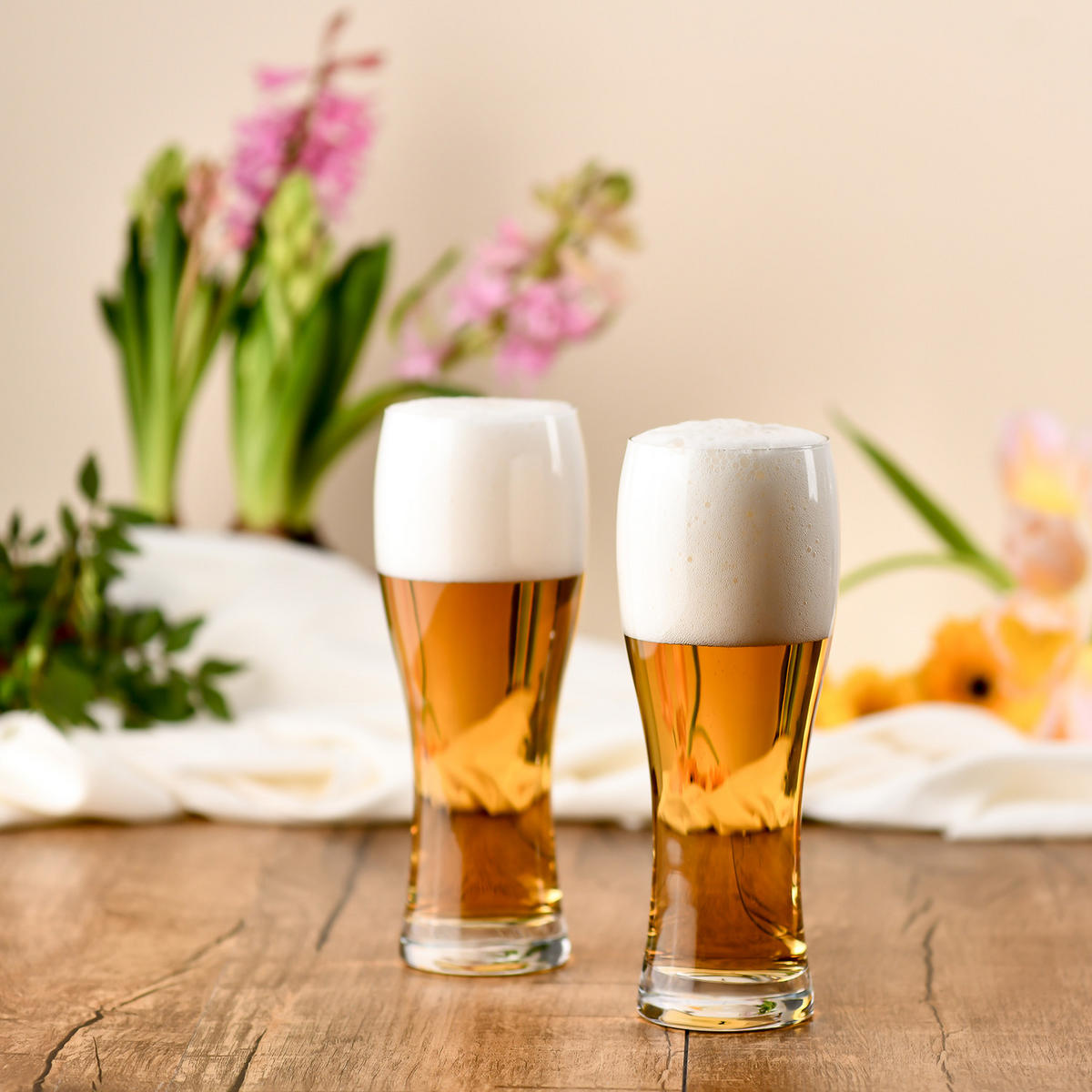 BIERGLÄSER, WEIZENGLÄSER, 6er-Set, 500 ml - Transparent, Glas (0.63L) - Krosno Glass