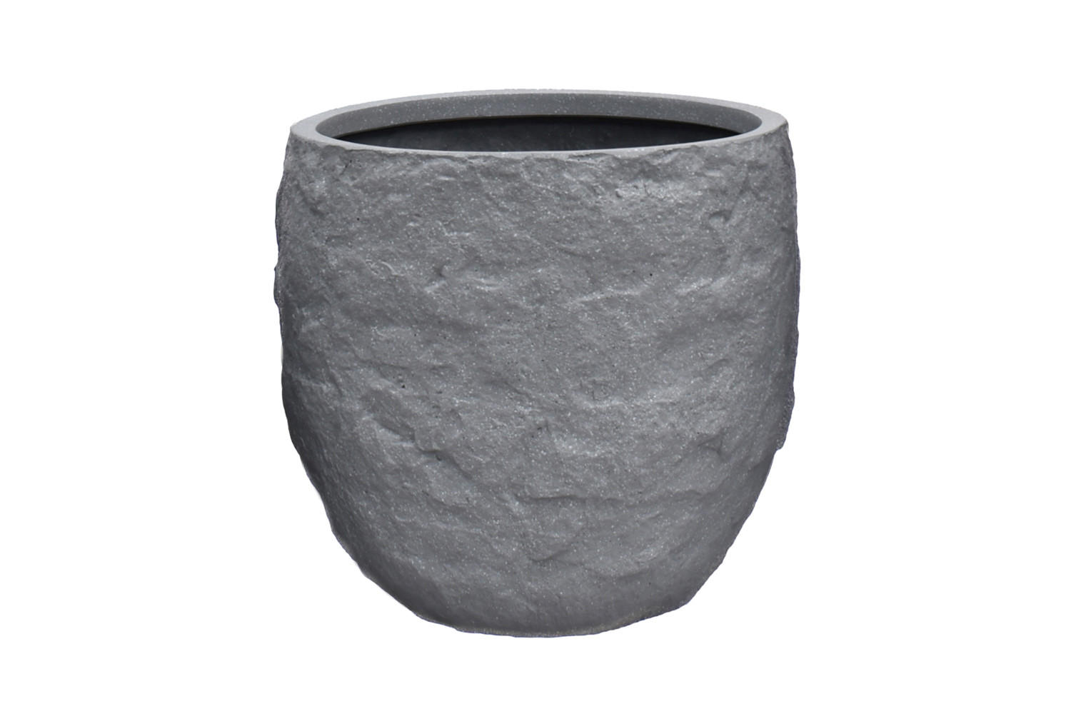 PFLANZKASTEN The Rock 45x40 cm, Grau, Fiberstone - Anthrazit, Kunststoff (45/40/45cm) - dasmöbelwerk