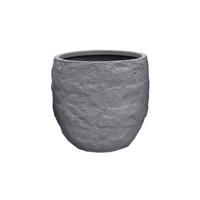 PFLANZKASTEN The Rock 45x40 cm, Grau, Fiberstone - Anthrazit, Kunststoff (45/40/45cm) - dasmöbelwerk