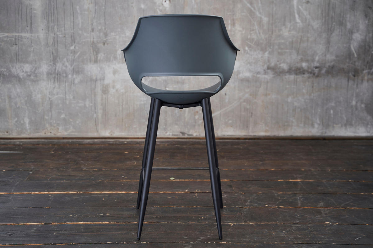 THEKENHOCKER ZAJA Grau Kunststoff - Grau, Kunststoff (57/103/59cm) - KAWOLA