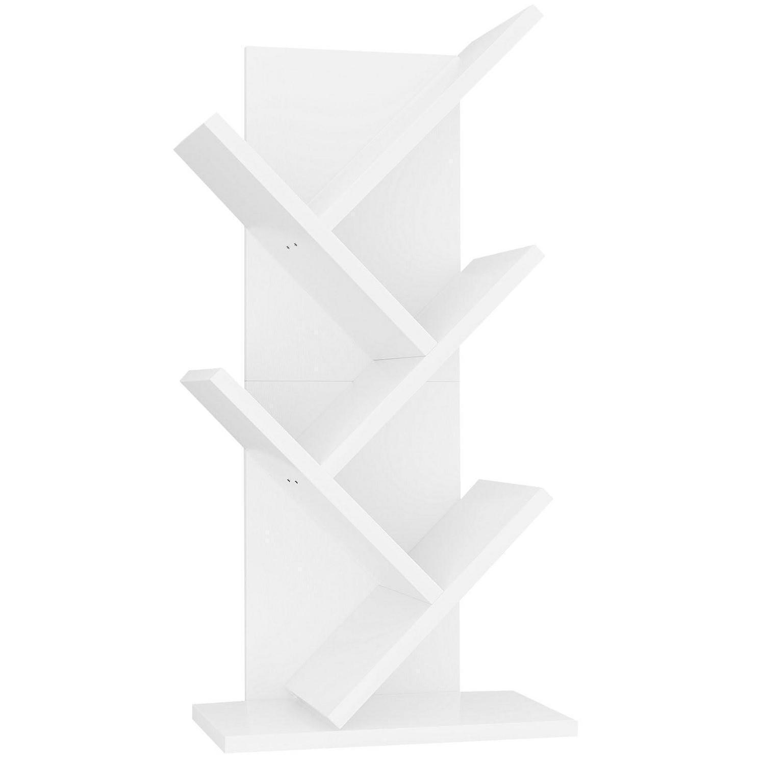 BÜCHERREGAL Baumform 4 Ebenen Weiß 60 cm - Weiß, Holzwerkstoff (17/60/30cm)