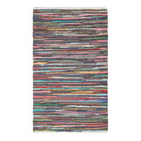 FLICKENTEPPICH bunt gestreift 70/120 cm - Multicolor, Textil (70/120cm) - Homescapes