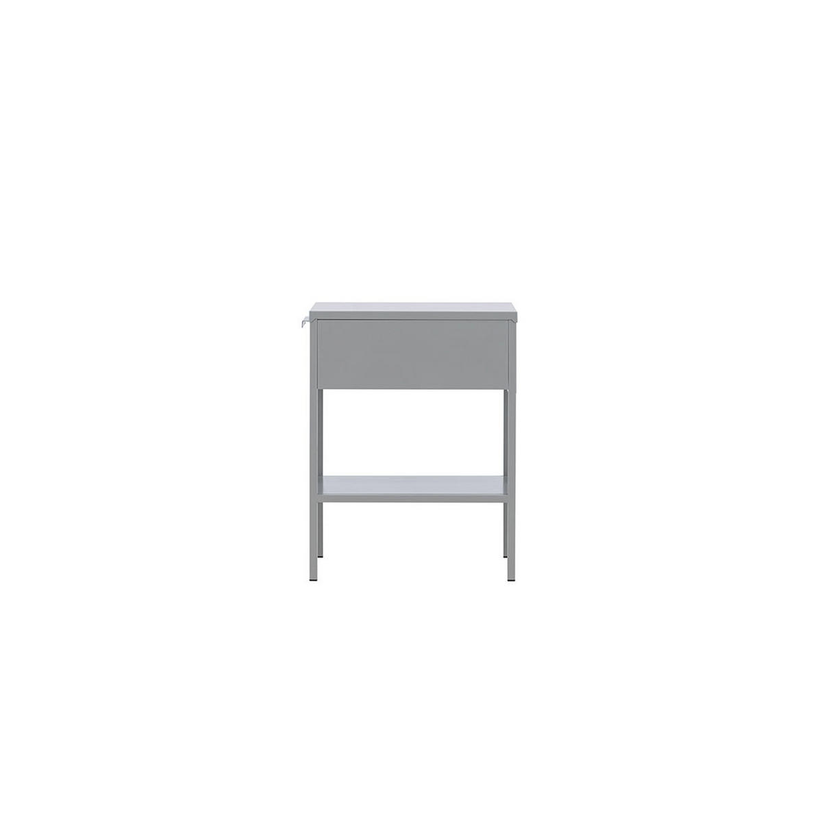 NACHTTISCH, Sacs, Hellgrau, Stahl, 40 x 40 x 52 cm - Hellgrau, Metall (40/52/40cm) - ebuy24
