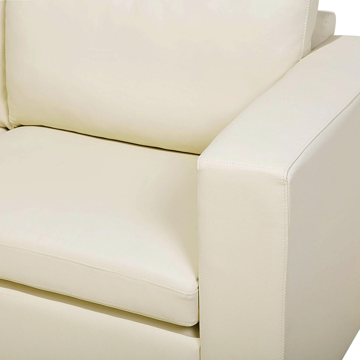 3-SITZER-SOFA Echtleder Beige Helsinki - Beige, Leder/Fell (186/72/76cm) - Beliani