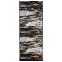 LÄUFER MAYA Schwarz Goldfarben 100/500 cm - Goldfarben, Textil (100/500cm) - Tapiso