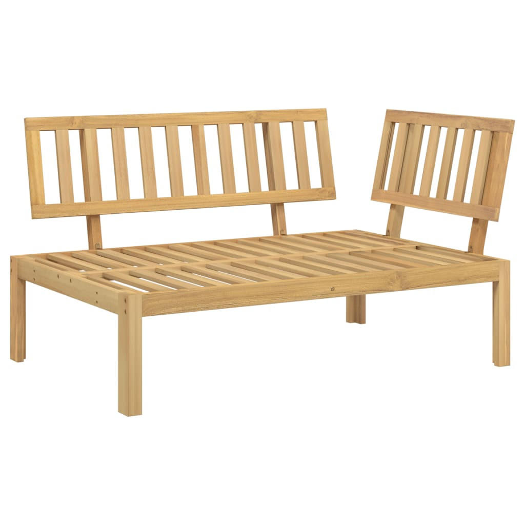 GARTEN-ECKSOFA Aus Paletten Massivholz Akazie - Braun, Holz (80/69/120cm) - vidaXL