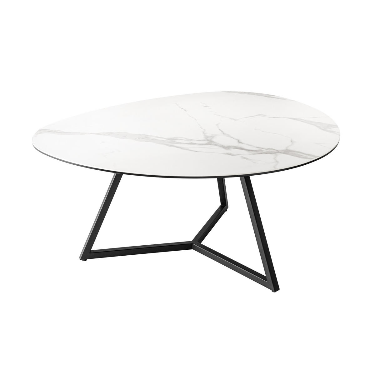 COUCHTISCH MARVELOUS rechteckig Weiß 90cm - Weiß, Glas/Keramik (75/90/40cm) - riess-ambiente