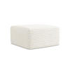 POUF Cord Beige - Creme/Schwarz, Holzwerkstoff/Kunststoff (75/37/75cm) - Makamii