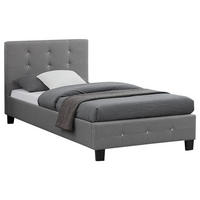 POLSTERBETT DELAWARE 90X200 CM - Grau, Textil (90/200cm) - CARO-Möbel