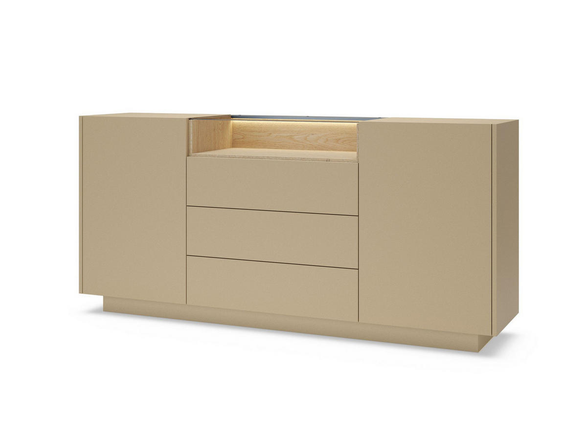 SIDEBOARD TULUM - Beige, Holzwerkstoff (176/83/40cm) - Compleo24