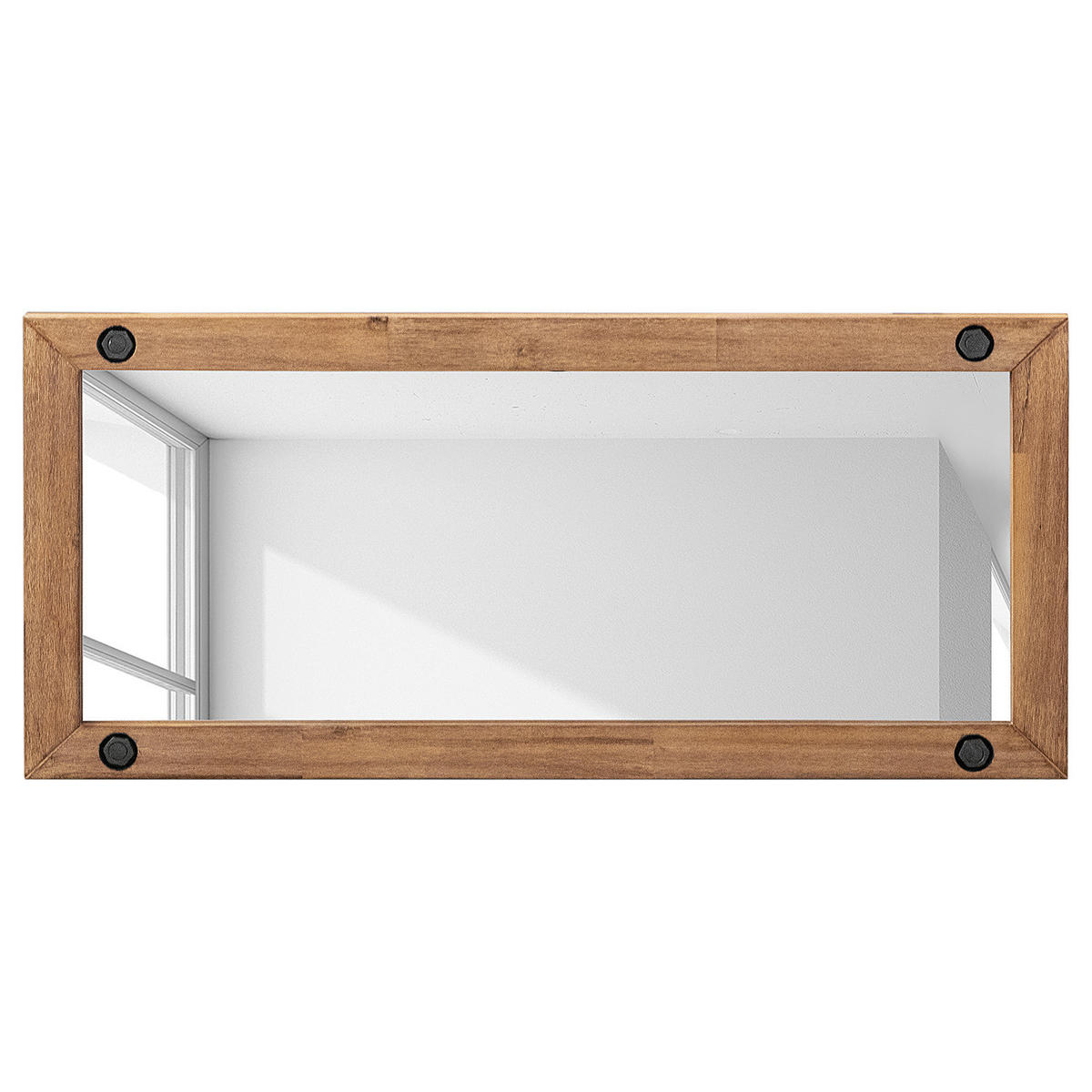 SPIEGEL - Akazie massiv - Braun, Holz (110/50/3.5cm) - home24