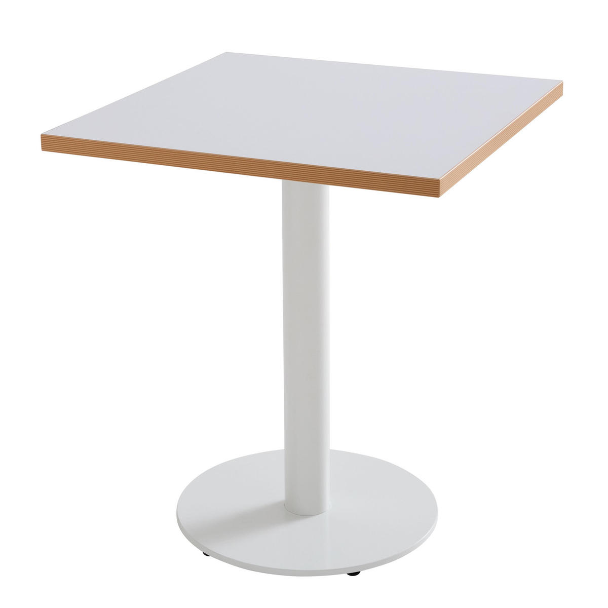 TISCHPLATTE quadratischer 60 cm, Weiß - Weiß, Holz (60/2.5/60cm) - Oviala